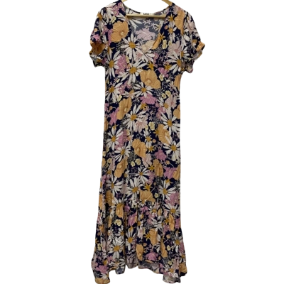 Sass Womens  Size 12 Casual Dress / Maxi Dress / Short Sleeve Dress  Multicoloured 