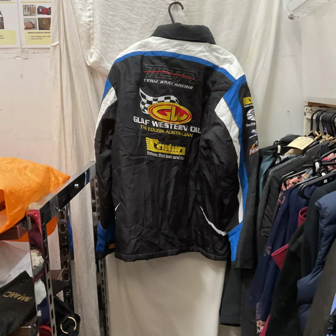 Mens GW Size XXL Team Bray Racing Jacket Black / Blue / White - Used ...