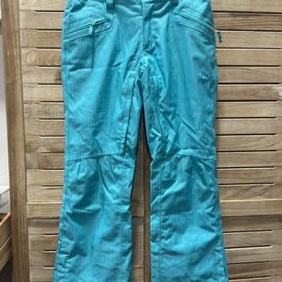  Womens Burton Blue pin striped snow pants 