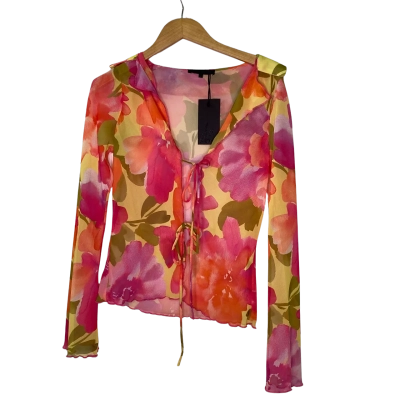 Ava & Ever Womens  Size 6 Long Sleeve Top Multicoloured / Pattern 