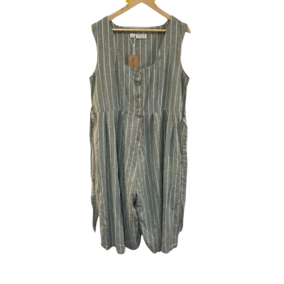 BNWT Tree of Life Womens  Size XL Sleeveless Playsuit Green / Striped RRP $75.00