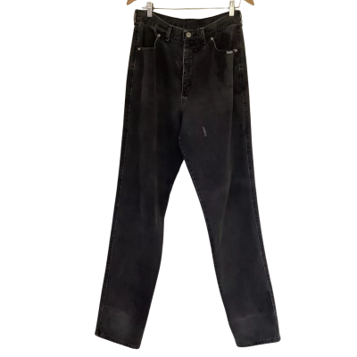 Vintage* 1990s RoughRider by Circle T.  Bareback Western Jeans. Black Smoke Grey.   Size 36 