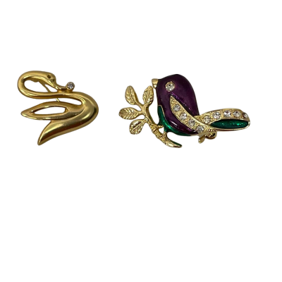 2Pc Birds  Brooches 
