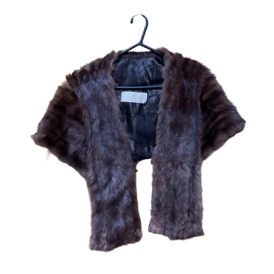 Stephen Dattner Womens  Size One Size Fur Coat Brown 