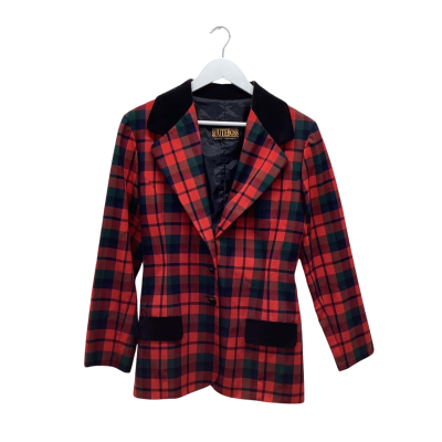 SHUTEBOSS Sydney Australia Womens Size 10 Checked Coat
