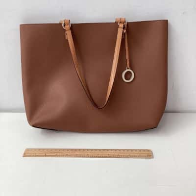 Oroton Womens Handbag Beige / Brown tote bag 