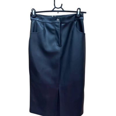 Forever New Womens  Size 10 Leather Skirt Black  