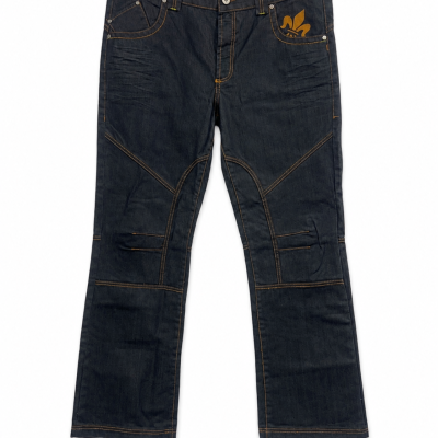 Henleys Mens Dark Denim Contrast Stitch Jeans Size 36/32