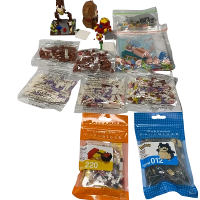 Bulk mini blocks and nano blocks. 12 packets.