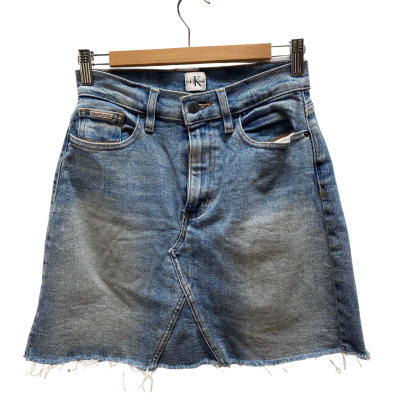 Calvin Klein Jeans Womens  Size 26 Blue Denim Skirt