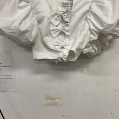 Justin Tong  Womens  Size 8 Blouse White 