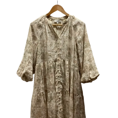 Witchery Womens Size 8 Beige Floral Dress