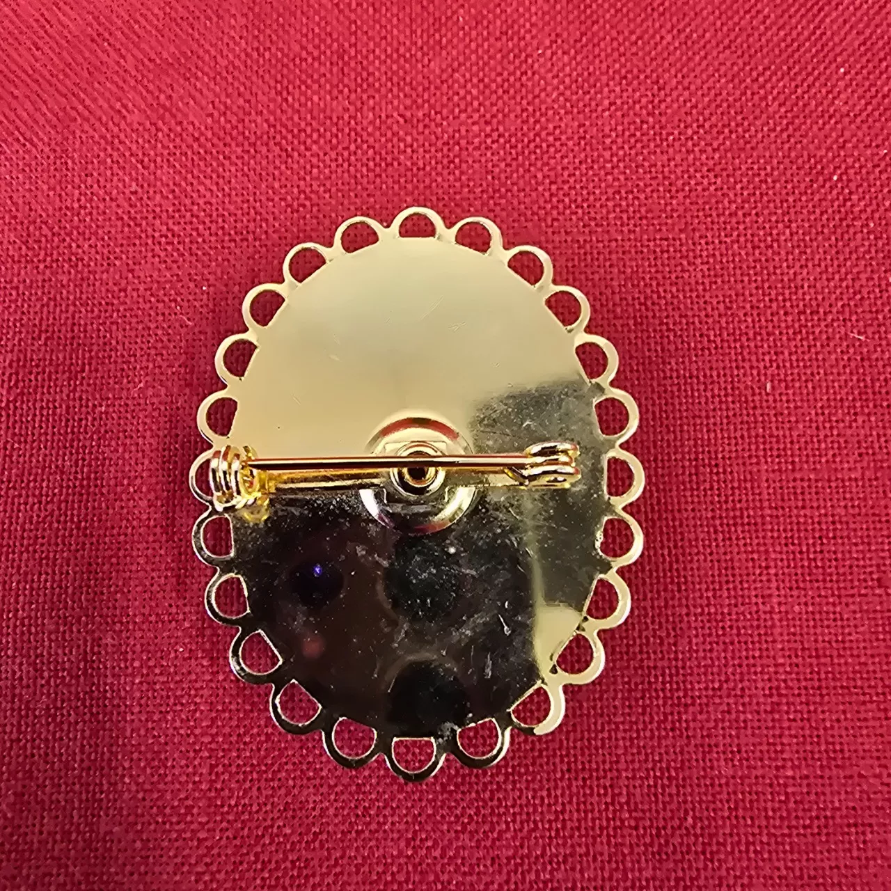 Womens Oval Rose Brooch(s)
