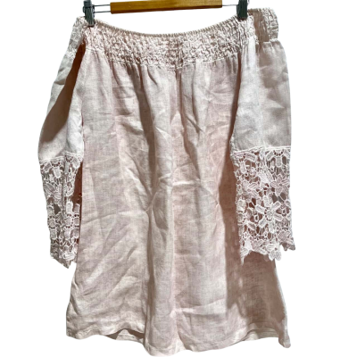 Imagine Womens  Size L 3/4 Sleeve Top / Off-the-shoulder Top Pink  