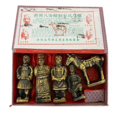 Terracotta Warrior Five Piece Souvenir Set Painted