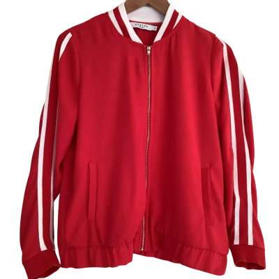 Costes Blue.    Red Zip Up Jacket.   Size M 