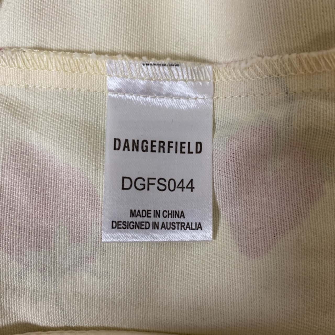 Dangerfield Womens Size 20 Denim Jacket White /Strawberry Pattern(s)