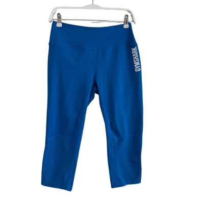 Gymshark Womens Capri Leggings Size M Blue 