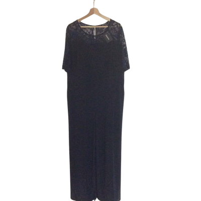 Kaleidoscope Women's Size 16 Short Sleeve Jumpsuit Navy Blue 