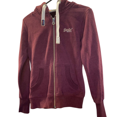 Superdry Womens  Size S Track Jacket Maroon 