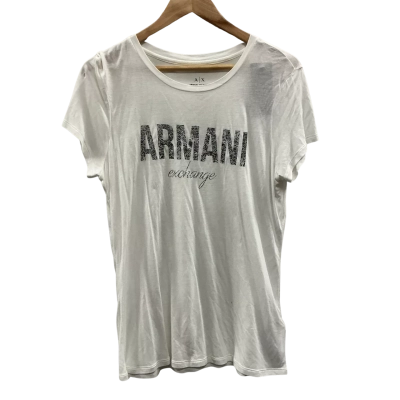 Armani Exchange Womens Size XL T-shirt White