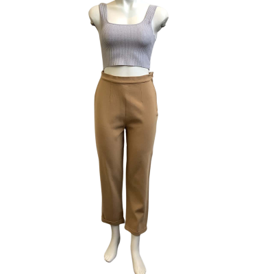 Max Mara Womens  AUS Size 6 / XS Cropped Wool Blend Pants Biscuit