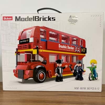 Sluban Model Bricks London Double Decker Bus Kit M38-B0708 382 Pieces