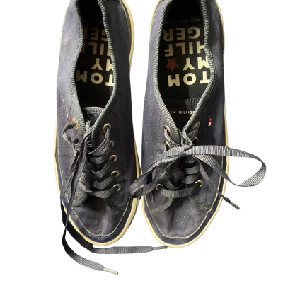 Tommy Hilfiger ‘corporate Platform’ Women’s  Size 38 Sneakers Navy Blue / White 
