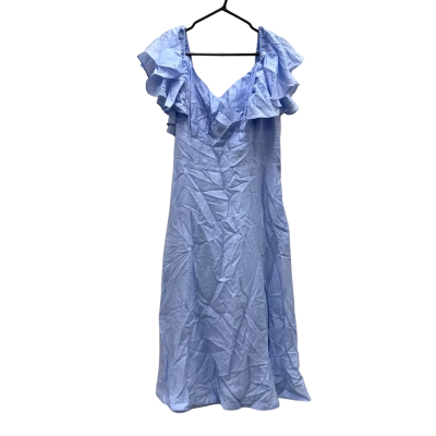 City Chic Light Blue Short Sleeve Maxi Dress Size 12 *New*