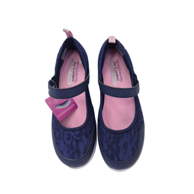 Skechers Kids Sneakers Size UK 4 Navy Blue/Pink