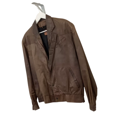 Vintage Australian Made ‘The Real McCaul’ Brown Leather Jacket Size L