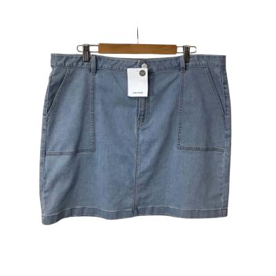 Sussan Womens Size 20 Pale Blue Mini Denim Skirt