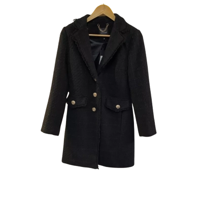 BNWT Portmans Womens  Size 8 Long Winter Coat Black RRP $199.95 
