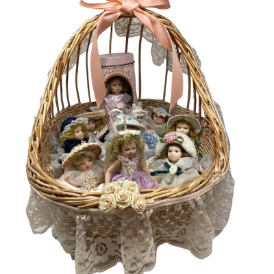 Petite vintage styled miniature dolls.