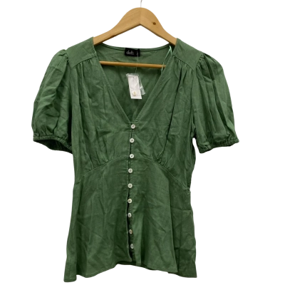 Dotti Women's Size 8 Short Sleeve Top Green BNWT