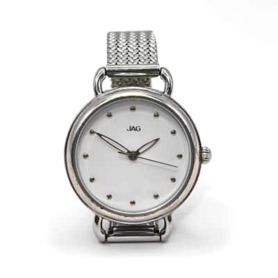 Jag Womens Silver Watch J1988A - Untested - Needs Battery