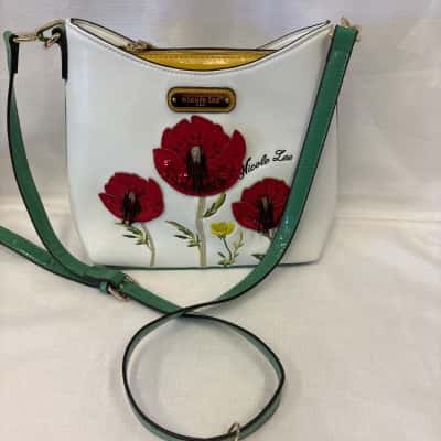  Women's Nicole Lee Red Poppy Shoulder Bag 