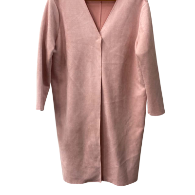 Vivian faux suede Womens  Size 14 / 16 Open Jacket Pink  