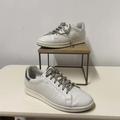 Frankie4 Lizard Emboss Size 7.5 Sneakers White 