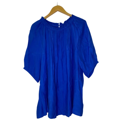 Basque Womens  Size 18 Short Sleeve Top Blue 