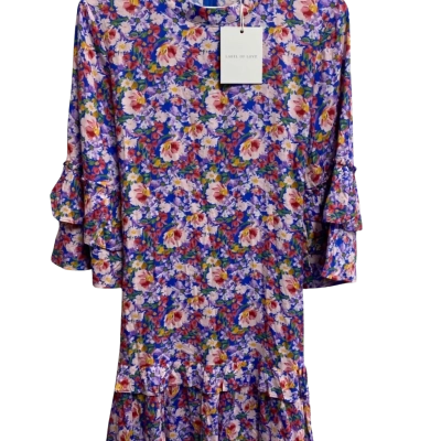 Label of Love Womens  Size L /  Long Sleeve Casual Dress Floral 