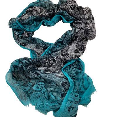 Jeanswest Womens  Size One Size Scarf Black  / Green / Grey 190 x 60 cm 