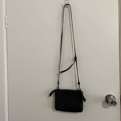 Mimco Womens Mini Cross Body Bag Black  