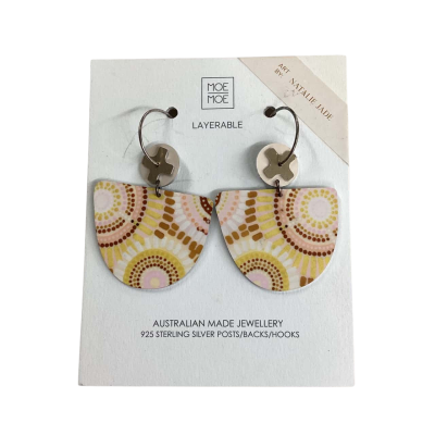 Moe Moe x Natalie Jade Beautiful Aussie Made Earrings BNWT