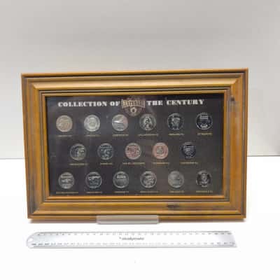 Framed 1996 AFL Centenary Medallion Coin Collection Set Wall Display