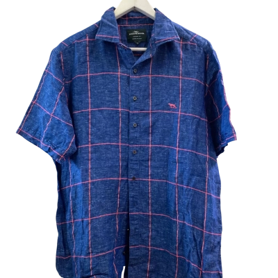 Rodd & Gunn Mens  Size L Checked Shirt / Short Sleeve Shirt Blue / Other / Pink  / Red 