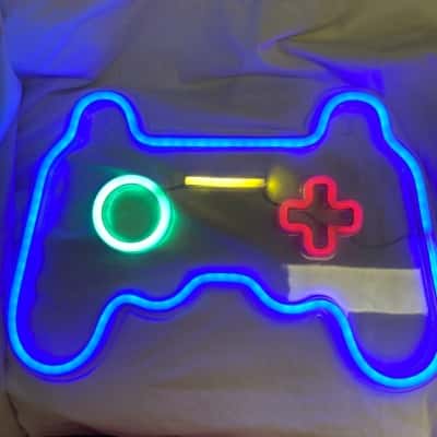 Neon Gaming Controller Light With USB Connection and On/Off Switch