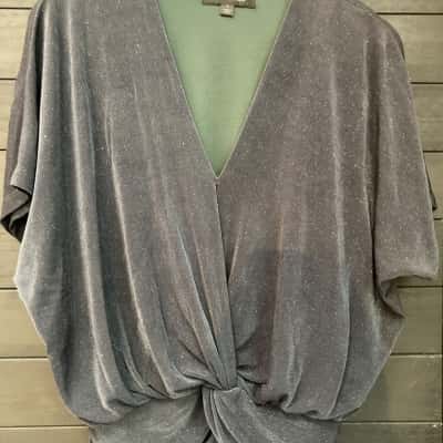 Forever New Womens  (8) Size S Party Top Green 
