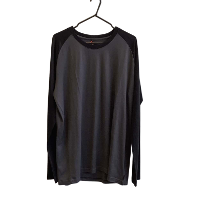 BNWT Macpac Men's Size 2XL Merino 180 Long Sleeve Crew Black/Asphalt 