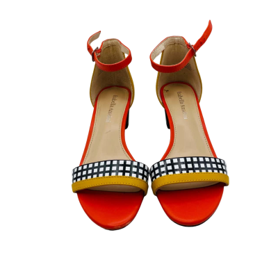 Isabella Anselmi  Womens  Size 37 Black  / Orange / White RRP $189.90.     OLA